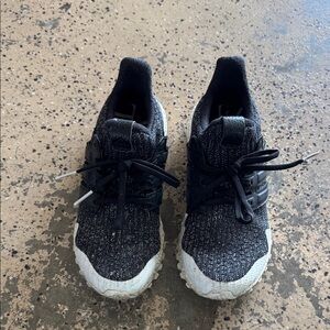 Adidas Kids Black and Gray Sneakers